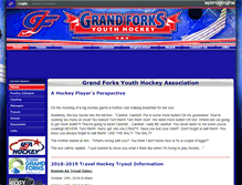 Tablet Screenshot of grandforksyouthhockey.com